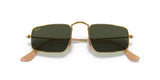 Ray-Ban 0RB3957 Metal Square Sunglasses Green Lenses 49mm