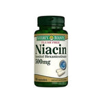 Nature's Bounty Flush Free Niacin 500 mg Dietary Supplement for Cardiovascular Health - 50 Capsules