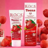 R.O.C.S. Teens Wild Strawberry Toothpaste for Ages 8-18 60 ml