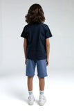 Roly Poly Boys Navy Bermuda Shorts and T-Shirt Set