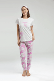 Roly Poly RP3597-S Women's Pajama Set in White
