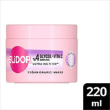 Elidor Ultra Shine 100 Repair Mask - 7.44 fl oz Deep Conditioning Hair Treatment for Damaged Hair Repair and Shine Enhancement