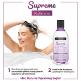 Morfose Supreme Hair Shampoo - Nourishing Formula for Dry, Damaged Hair - Biotin & Vegan Collagen - Strengthens, Moisturizes & Adds Shine (10.14 fl oz)