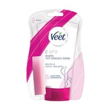 Veet Pure Hair Removal Cream - Ammonia-Free, Quick 4-6 Min Application, Sensitive Skin Friendly
