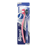 Signal Ergonomic Manual Toothbrush for Effective Oral Hygiene - Comfortable Brushing Experience - 1+1 Offer