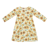 Sammy's Sunflower Swirly Girl Dress