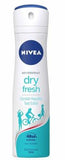 Nivea Dry Fresh Women's Deodorant Spray - 48-Hour Odor Protection, Long Lasting Dry & Fresh Feeling - 5.07 fl oz