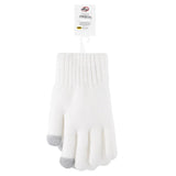 Eklips White Fleece Lined Gloves for Cozy Warmth