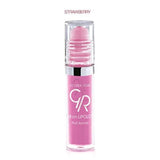 Golden Rose Roll-on Lip Gloss - Fruit Aroma, 3.4ml, Strawberry Flavor