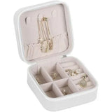 Smart Home Zippered Jewelry Box White Organizer
