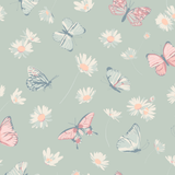 Mint Butterfly Daisy Bamboo Summer Pajama Set