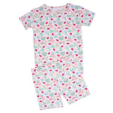 Ladybug Flower Garden Summer Pajama Set