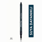 Flormar Smoky Eyes Waterproof Matte Eyeliner - Deep Khaki, Long-Lasting, Intense Pigment
