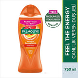 Palmolive Natural Shower Gel Feel the Energy, 100% Natural Ingredients, pH Balanced - 25.36 fl oz