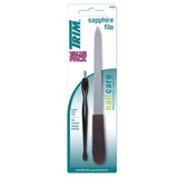 Tepe Trim 979Rl Sapphire Nail File with Cuticle Pusher Set