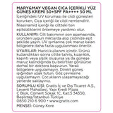 Mary & May Vegan Cica Sun Cream SPF 50+ PA++++ 50ml