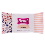 Benri Wet Wipes 3-Pack of 15 - Gentle, Paraben-Free Hygiene on-the-Go