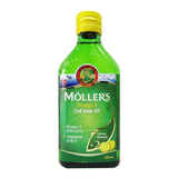 Möllers Cod Liver Oil with Omega-3, Vitamins A, D, E - Natural Lemon Flavor, 8.45 fl oz