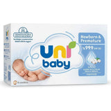 Uni Baby Newborn & Premature Wipes for Sensitive Skin 3x40