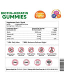 Validus Multiforce Biotin & Keratin Gummies for Hair Support 60ct