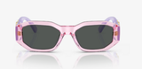 Versace VK 4429U Transparent Purple Square Sunglasses 48mm
