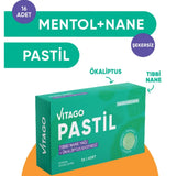 Vitago Peppermint and Eucalyptus Oil Lozenges 16 Count