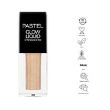 Pastel Profashion Glow Liquid Eyeshadow: Champagne Shimmer, Vegan & Cruelty-Free, Long-Lasting, Crease-Proof Luminous Eyes