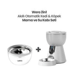 Wero 2-in-1 Smart Pet Feeder & Waterer with HD Camera 4L