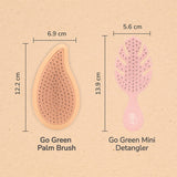 Wet Brush Go Green Palm Detangler Coconut Oily Hair Brush