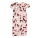 Wild Horses Ruffle Gown