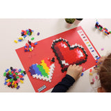 Plus Plus - 250 Piece Heart-Shaped Puzzle Toy for Kids - Educational and Creative Play