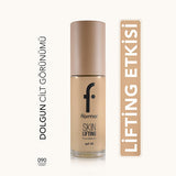 Flormar Anti-Aging Foundation Makeup with SPF 30 - Natural Coverage, Hydrating, and Anti-Aging Benefits