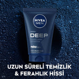 Nivea Men Deep Beard & Face Wash Gel Charcoal 100 ml