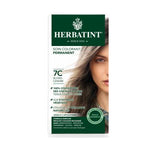 Herbatint 7C Ash Blonde Hair Dye: Gentle, Ammonia & Paraben Free Color with Herbal Extracts for Sensitive Scalp & Gray Coverage