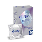 Durex Invisible Ultra Lube Condoms for Extra Comfort 20-Pack
