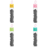 Eklips Black Tube Elastic Hair Ties Assorted Pack