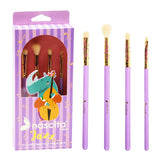 Nascita Jazz Professional 4-Piece Eye Makeup Brush Set - Soft, High-Quality Bristles for Precise Application