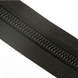 Coil Black Zipper Replacement Continuous Chain Zipper (per sq ft) - Premium Zippers from Herdzco Supplies - Just $12.99! Shop now at Herdzco Supplies