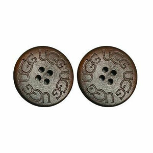 Ugg Black Wooden Button 30mm - Premium Buttons & Snaps from Herdzco Supplies - Just $8.99! Shop now at Herdzco Supplies