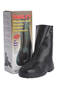 Tingley Weather-Tuff Stretch Rubber Overshoes- 10" Work Boot - Premium rubber overshoes from Herdzco Supplies - Just $26.99! Shop now at Herdzco Supplies