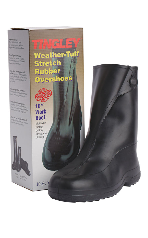 Tingley Weather-Tuff Stretch Rubber Overshoes- 10