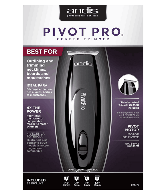 Andis Pivot Pro 4X T-Blade Corded Trimmer - Premium TRIMMER from Herdzco Supplies - Just $64.99! Shop now at Herdzco Supplies