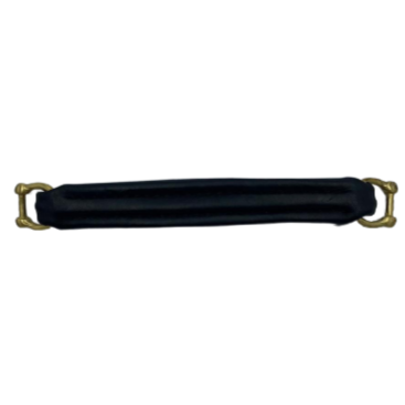 Leather Replacement Handle with Gold Hardware - 6 3/4