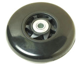 Rubber Ball Bearing Inline Roller Skate Wheels Black - 1 Pair - Premium Wheels from Herdzco Supplies - Just $16.99! Shop now at Herdzco Supplies