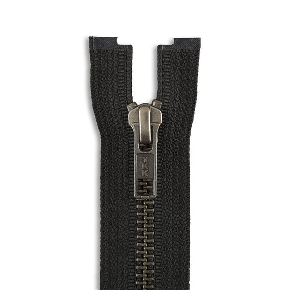 YKK #5 Antique Nickel Jacket Zipper - Premium Zippers from Herdzco Supplies - Just $17.99! Shop now at Herdzco Supplies