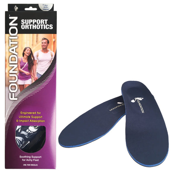Foundation Full Support Orthotic Insoles Semi-Rigid Arch - Premium Insoles from Herdzco Supplies - Just $36.99! Shop now at Herdzco Supplies