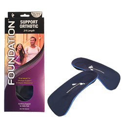 Foundation 3/4 Support Orthotic Insoles - Premium Insoles & Inserts from Herdzco Supplies - Just $32.99! Shop now at Herdzco Supplies