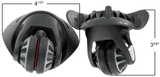 3 3/8" Samsonite Replacement Wheel Black/Grey - Premium Wheels from Herdzco Supplies - Just $46.99! Shop now at Herdzco Supplies