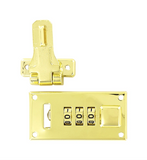 Offset Hasp Brass Combination Lock Replacement - 2 5/8" - Premium Lock from Herdzco Supplies - Just $36.99! Shop now at Herdzco Supplies