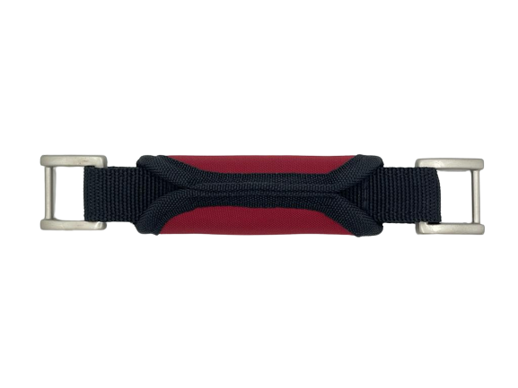 Replacement Webbing Padded Handle with Nickel Hardware - 8.5